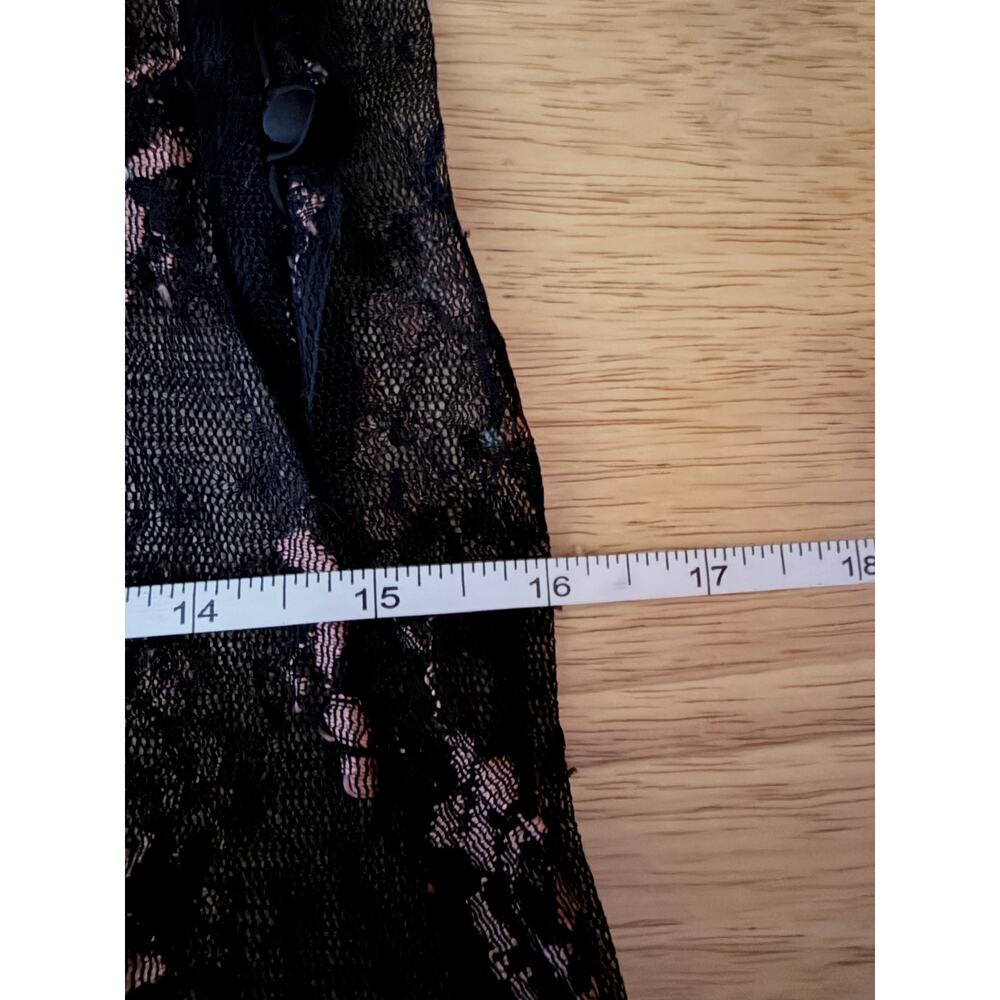 Vintage Wet Seal Black Sheer Lace Slip Dress Y2K Goth Grunge whimsigoth small - Picture 13 of 13
